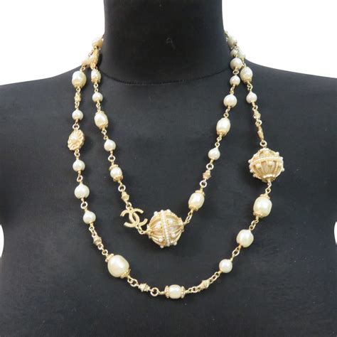 second hand chanel costume jewellery|chanel long necklaces for sale.